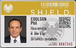 Agents Of Shield Id Card